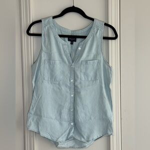 American Eagle Outfitters Blue Tank Top